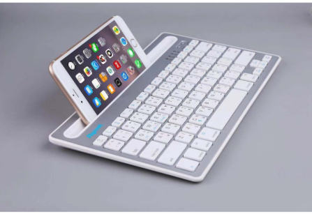 Razeak Ws-Bk102 คีบอร์ด บูลทูธ วางโทรศัพท์ ชาร์จแบตได้ในตัว